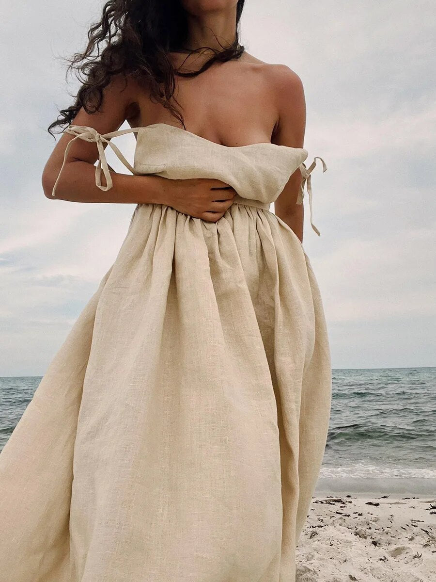GR | Vintage Linen Beach Dress