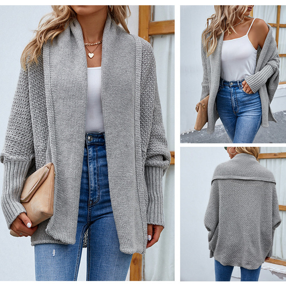 GR | Women's batwing sleeve knit sweater