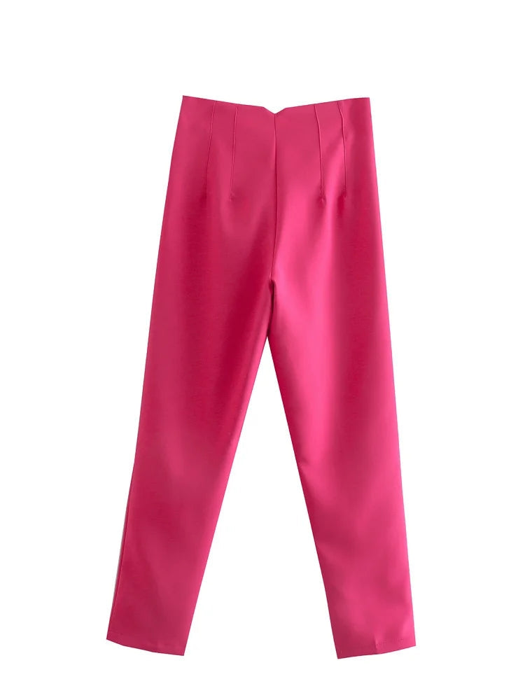 GR Vintage Hose mit geradem Reißverschluss und erhöhter Taille