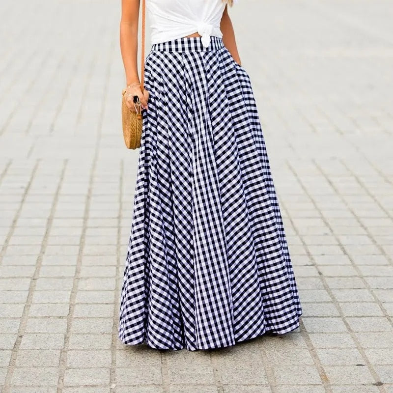 GR | Maxi skirt with high waist