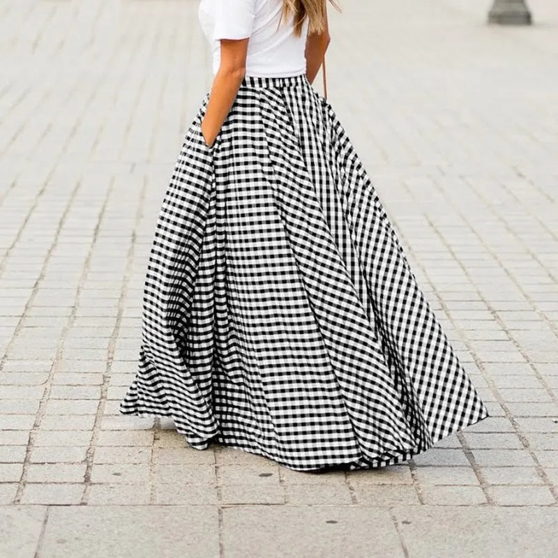 GR | Maxi skirt with high waist