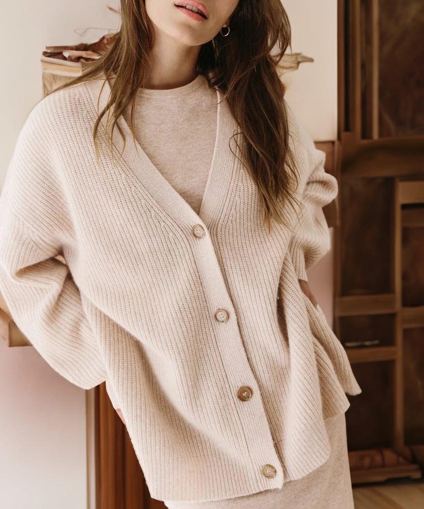 GR | Strickjacke Übergröße Knopfleiste Strickjacke Damenbekleidung