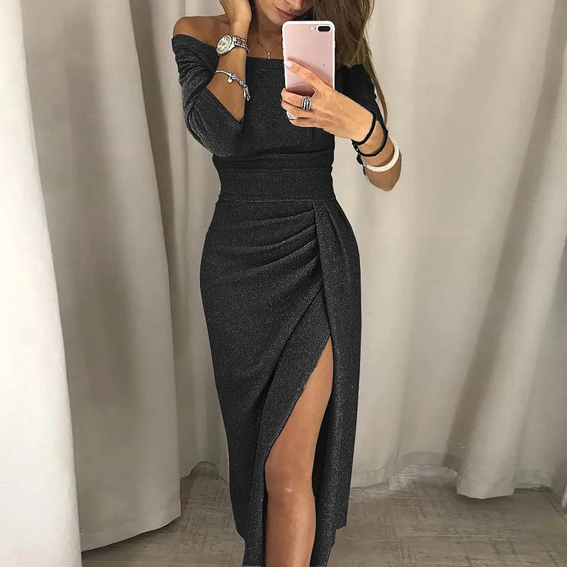 GR | Elegant party dress with open neckline