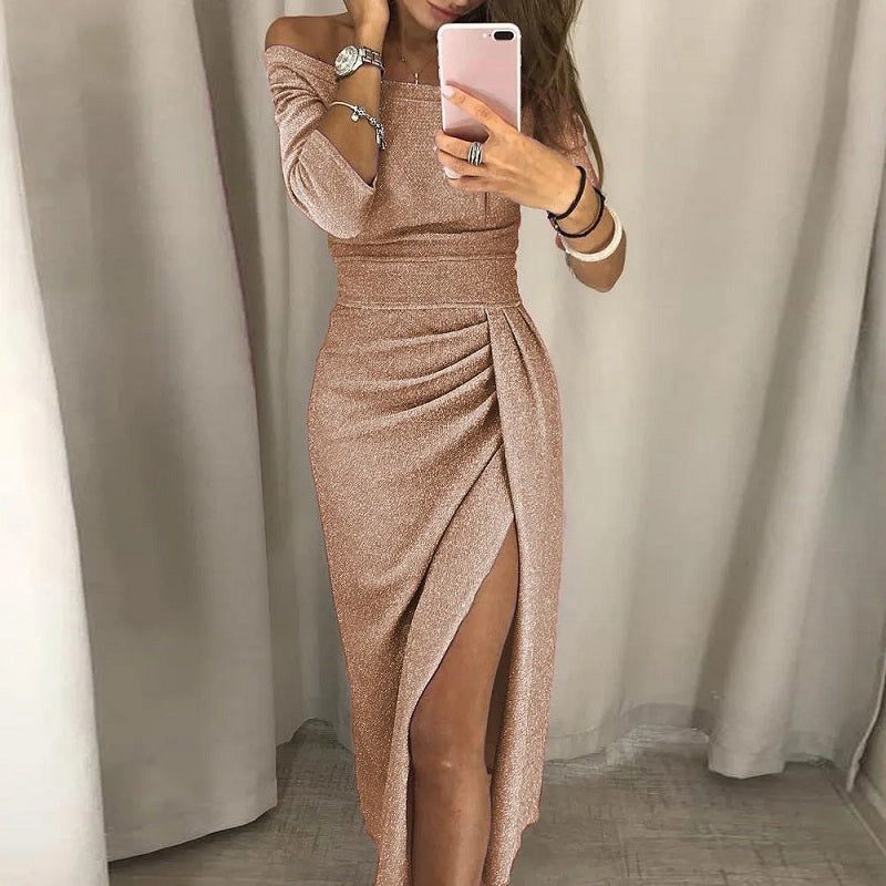 GR | Elegant party dress with open neckline