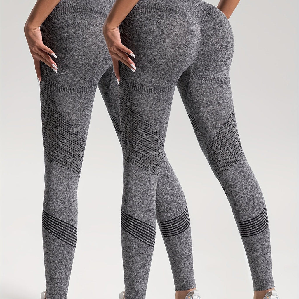 GR | Elegance Set of 2 Polka Dot Fitness Leggings for Stylish Workouts