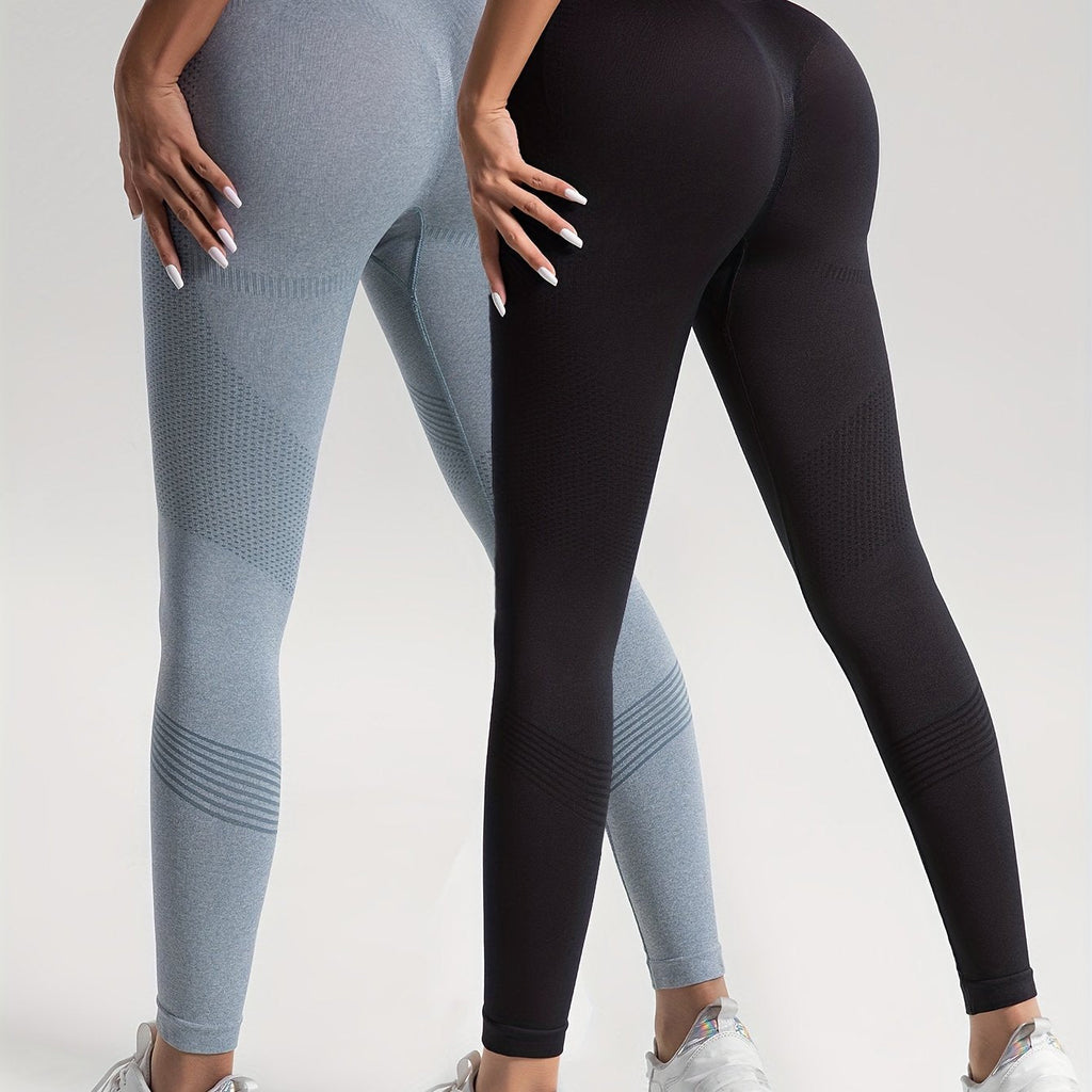 GR | Elegance Set of 2 Polka Dot Fitness Leggings for Stylish Workouts