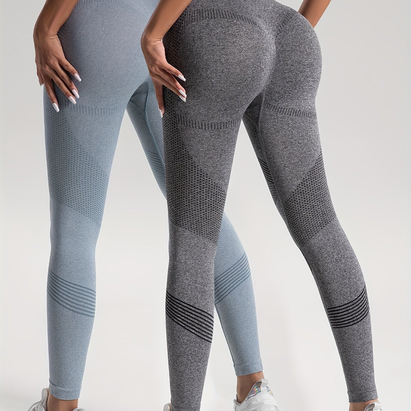 GR | Elegance Set of 2 Polka Dot Fitness Leggings for Stylish Workouts