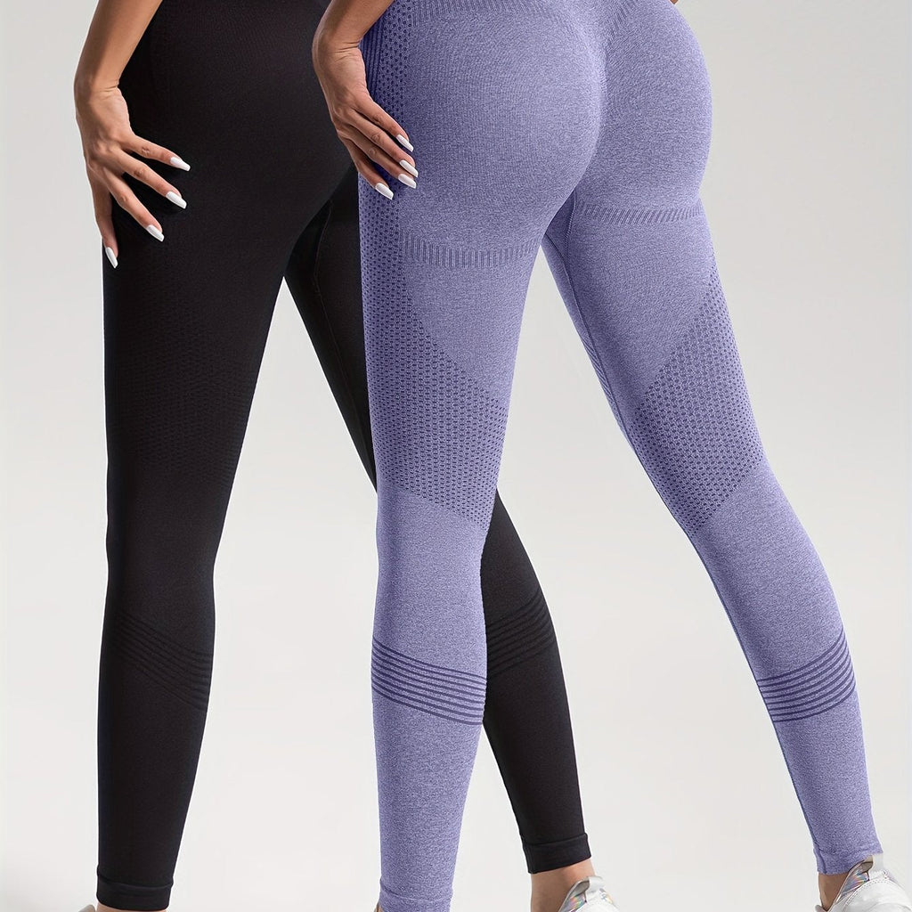 GR | Elegance Set of 2 Polka Dot Fitness Leggings for Stylish Workouts