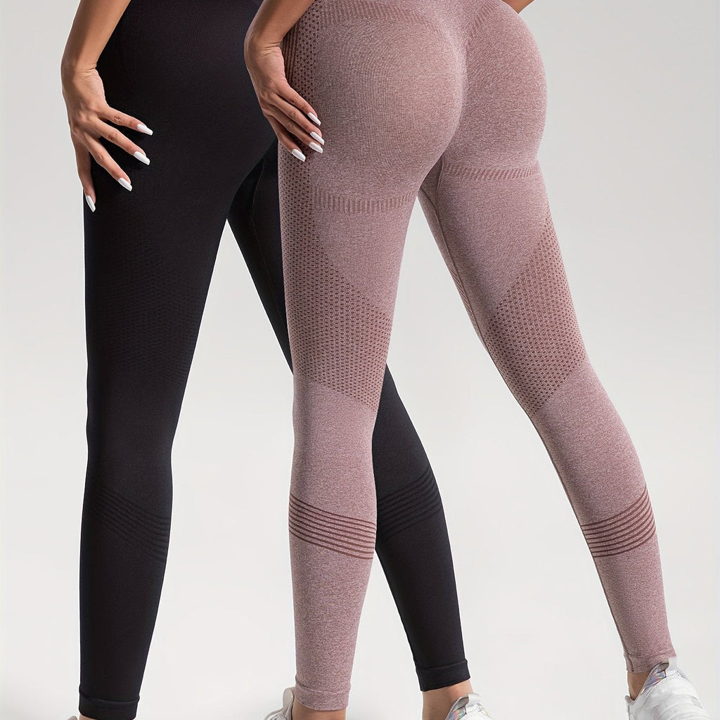 GR | Elegance Set of 2 Polka Dot Fitness Leggings for Stylish Workouts