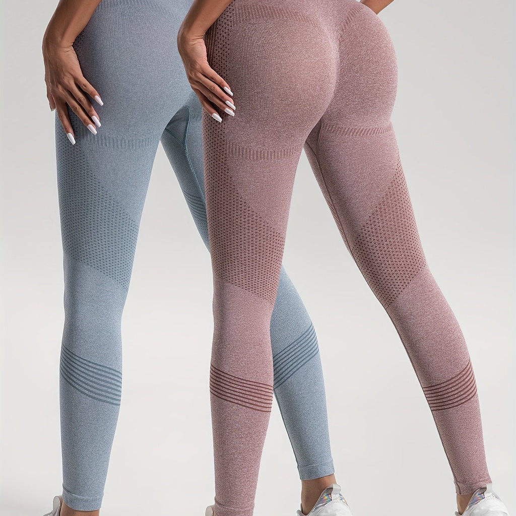 GR | Elegance Set of 2 Polka Dot Fitness Leggings for Stylish Workouts