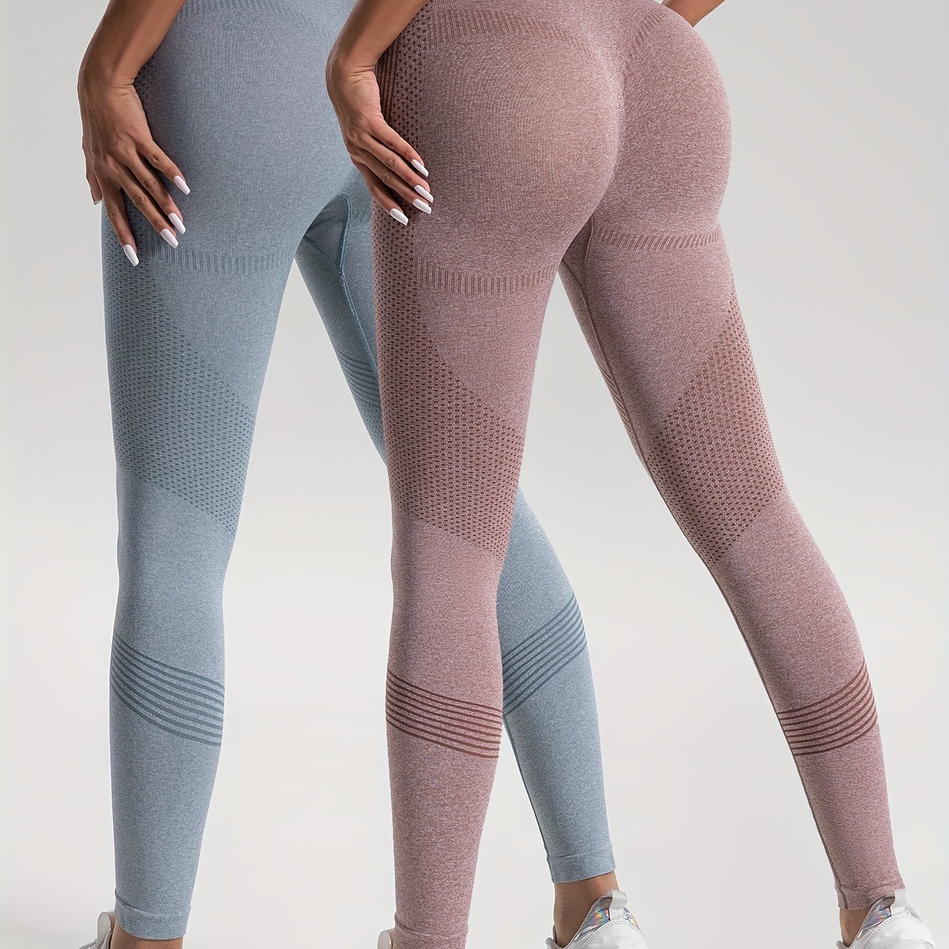 GR | Elegance Set of 2 Polka Dot Fitness Leggings for Stylish Workouts