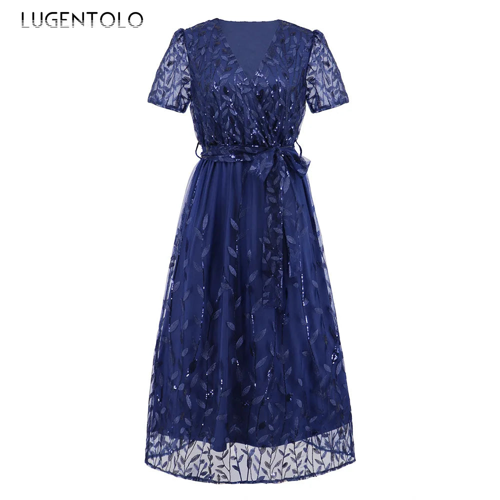 GR - Midikleid mit Pailletten