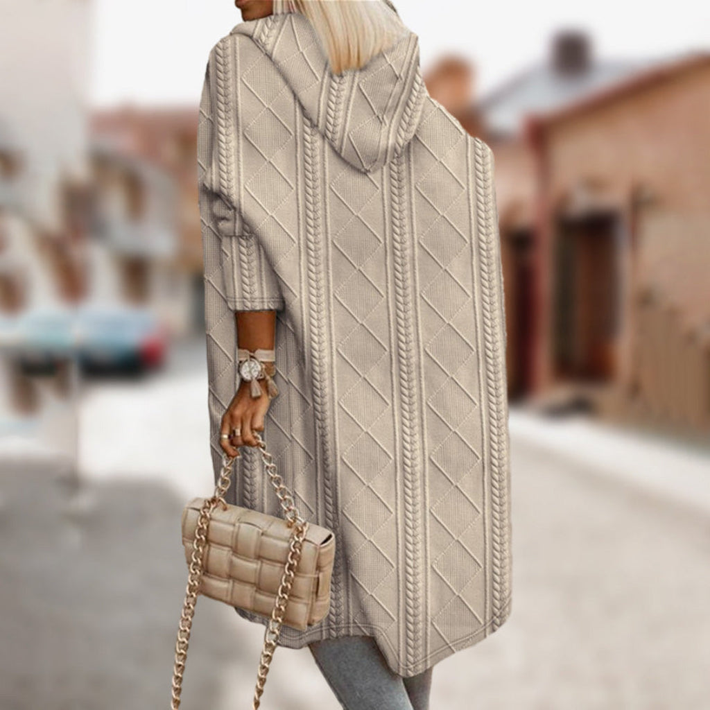 GR | Long women's jacket with hood 