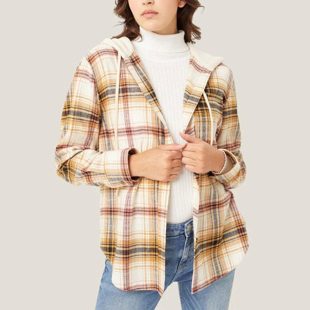 GR - Elegante Kapuzenjacke mit Karodesign