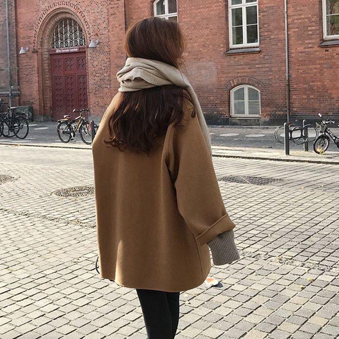 GR Single-breasted elegant women's coat 