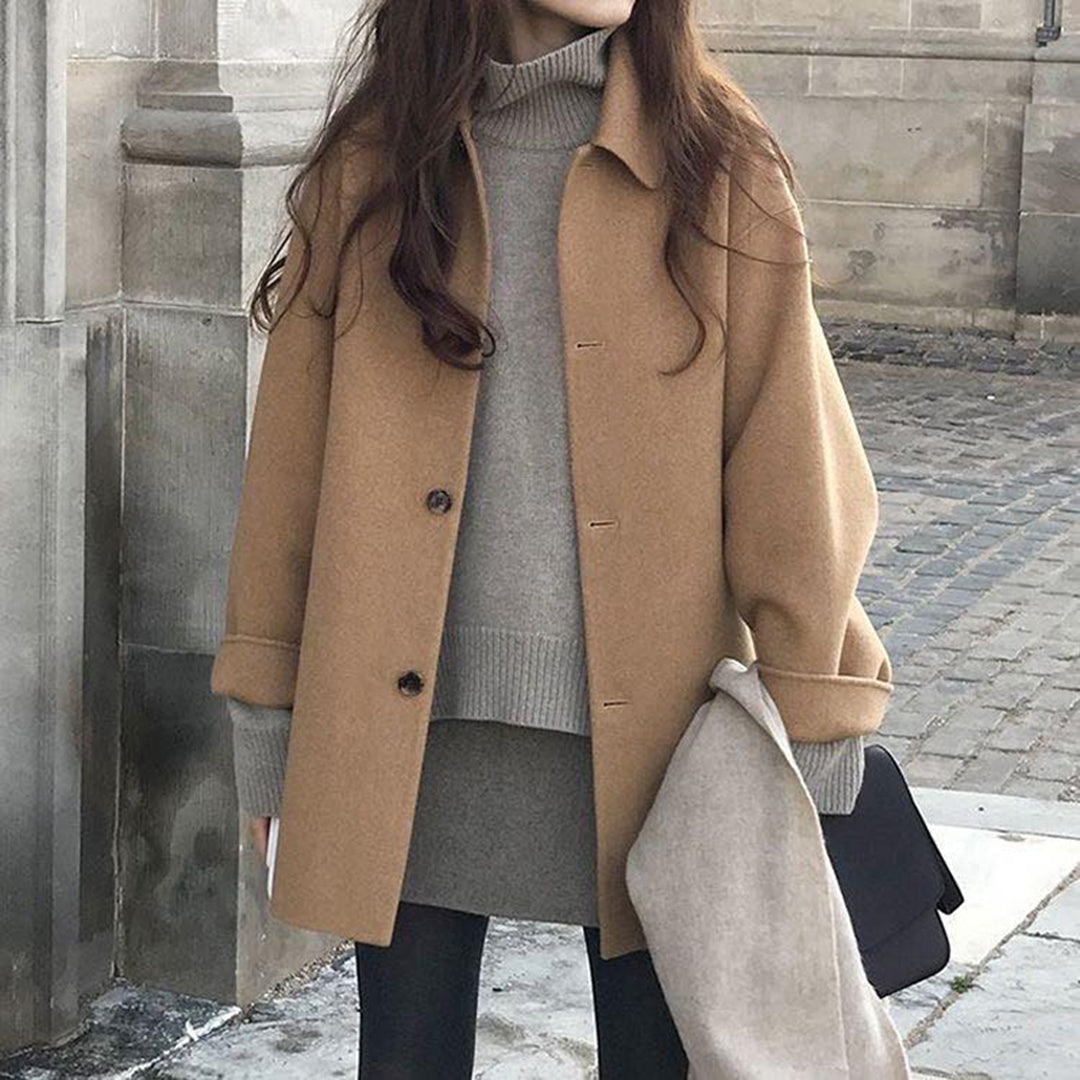 GR | Cashmere Short Trench Coat for Women