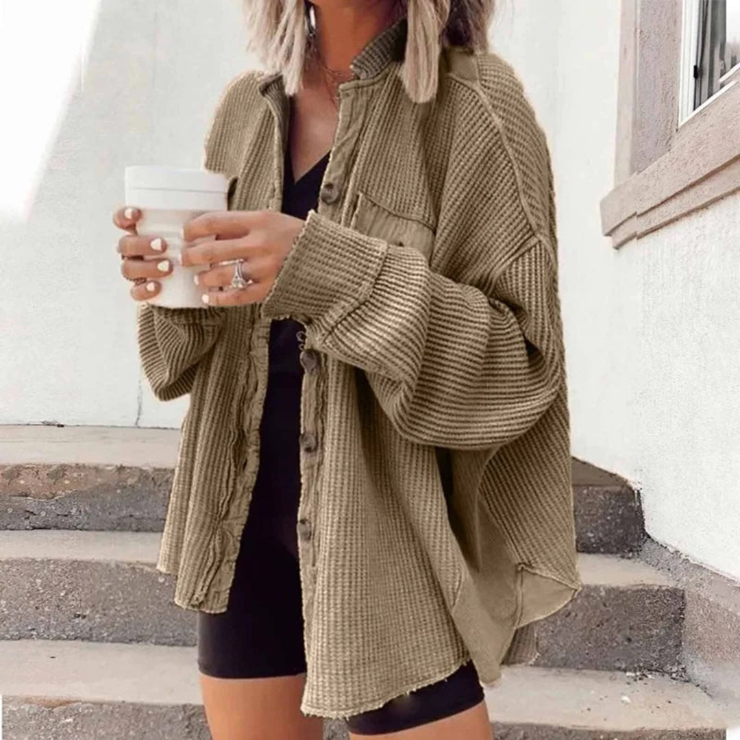 GR gerippte Strickjacke Elegance