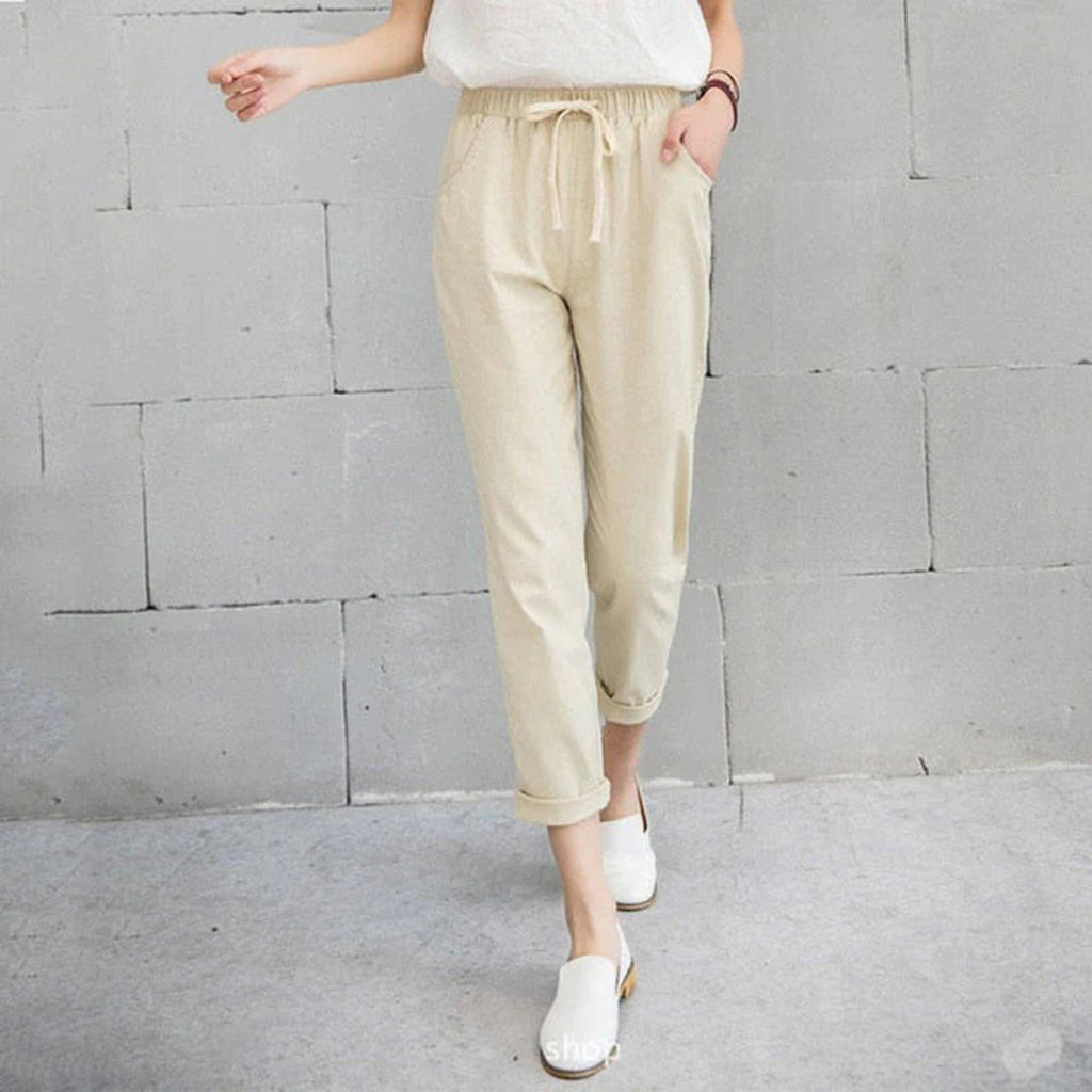 GR | Bequeme Damenhose in Schwarz, Khaki Und Blau