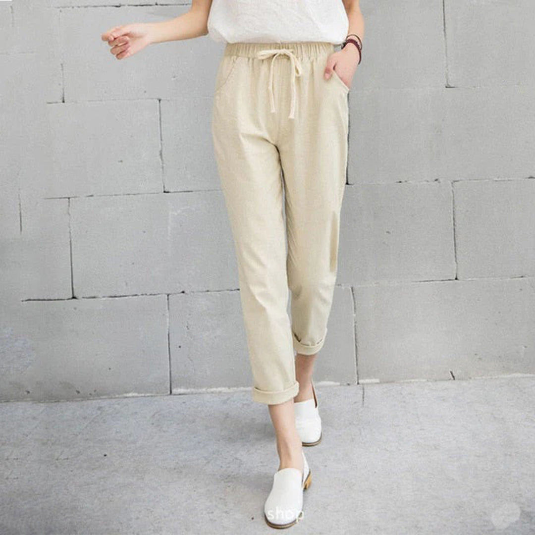 GR | Bequeme Damenhose in Schwarz, Khaki Und Blau