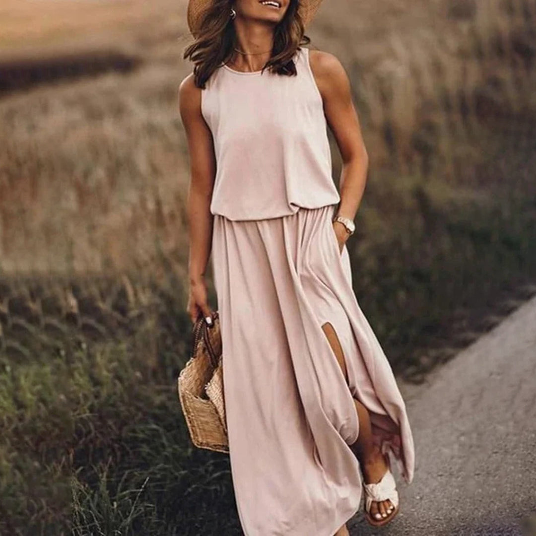 GR - Lässiges Sommerkleid mit Schlitz