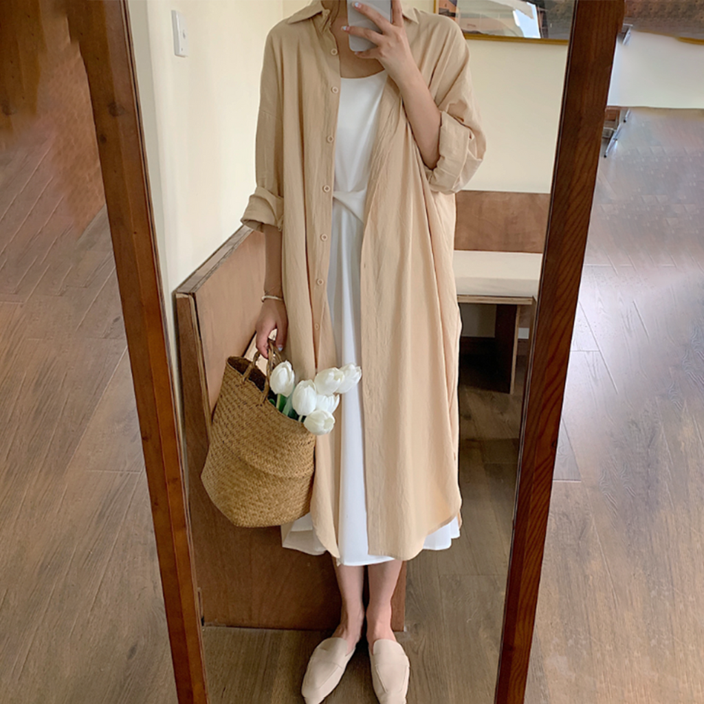 GR: Long shirt dress for stylish comfort