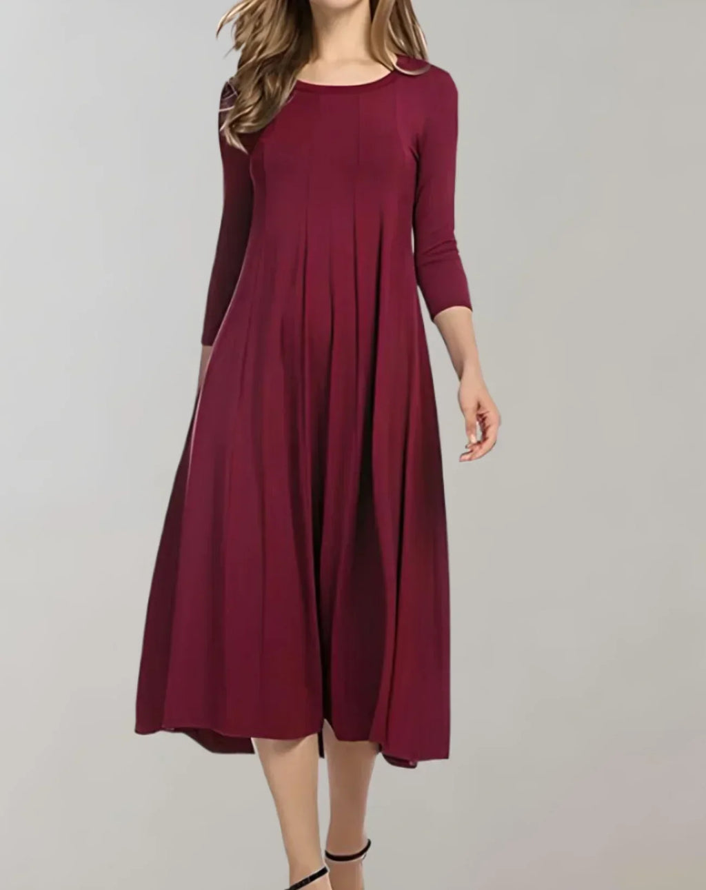 GR | Edles Leichtes Midikleid