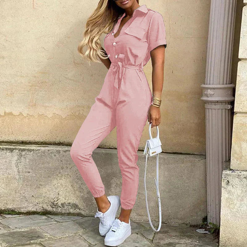GR | Jumpsuit with hairstyle Upgrade your summer wardrobe with our stylish jumpsuit with hairstyle 