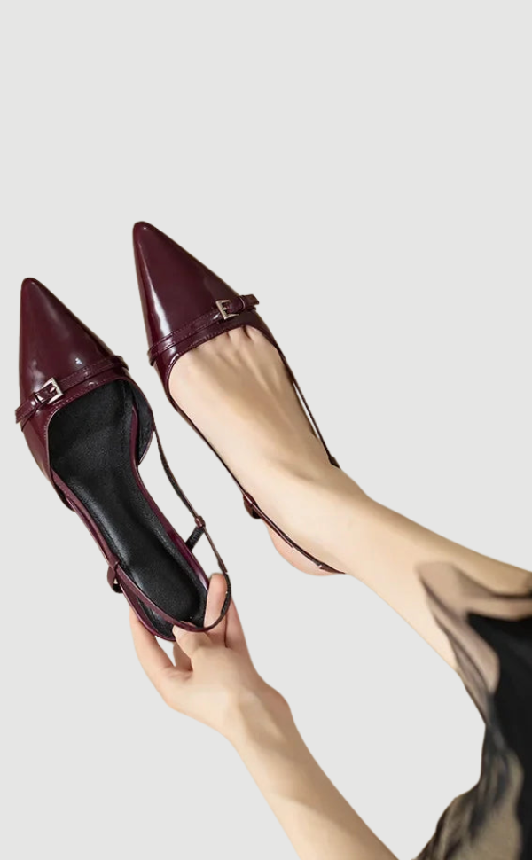 GR | Patent leather sandals with a comfortable block heel