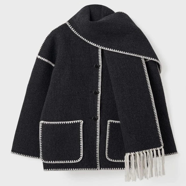 GR - Statement jacket with scarf 