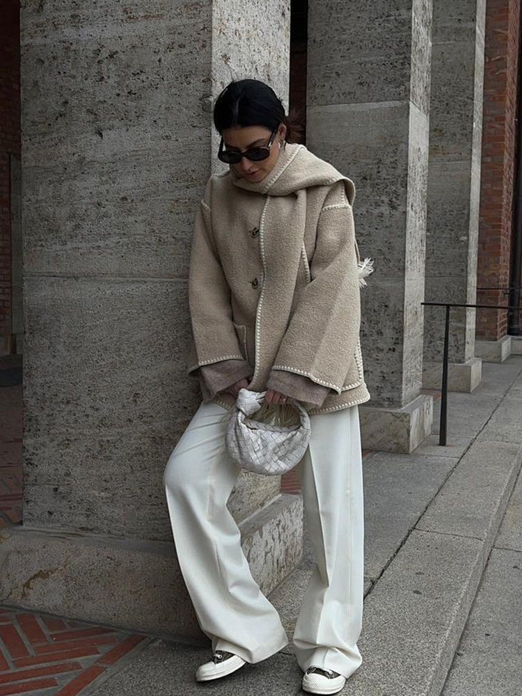GR - Statement jacket with scarf 