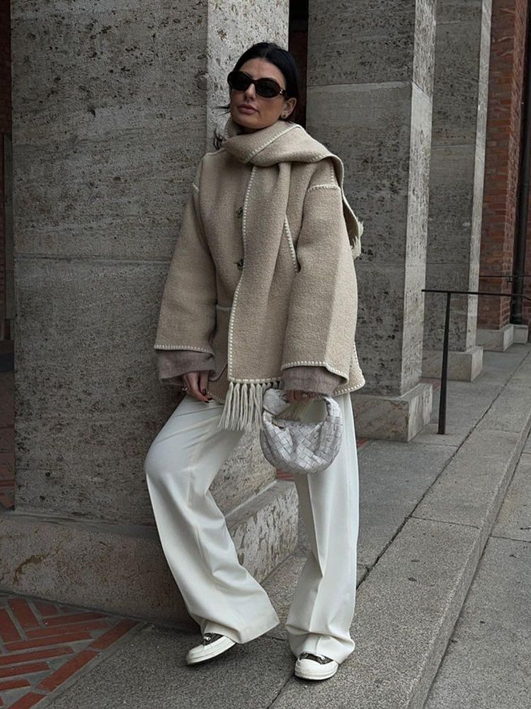GR - Statement jacket with scarf 