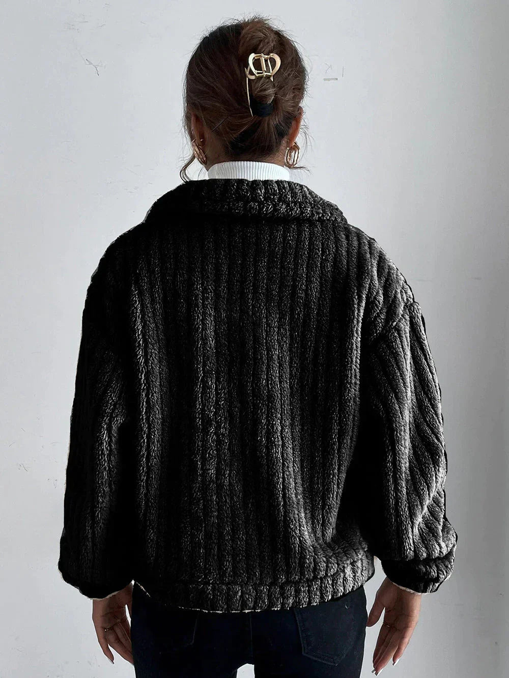 GR | Thick plush jacket for women