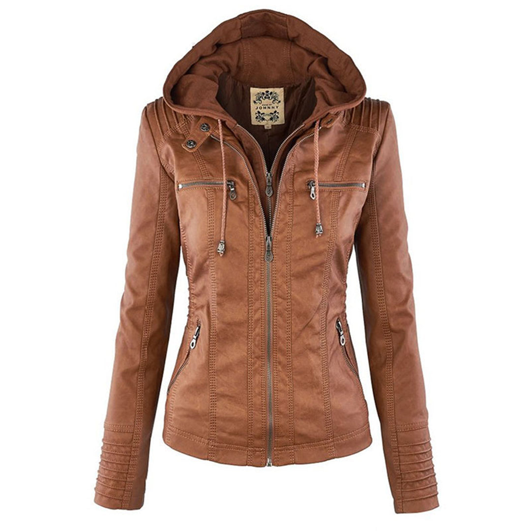 Priscilla | Leather Summer Coat for Women 