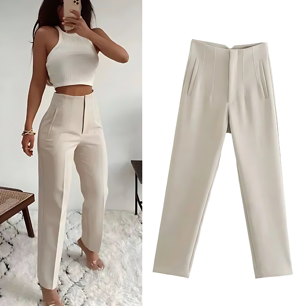 GR | Taillierte Damen Hose Traf Fashion