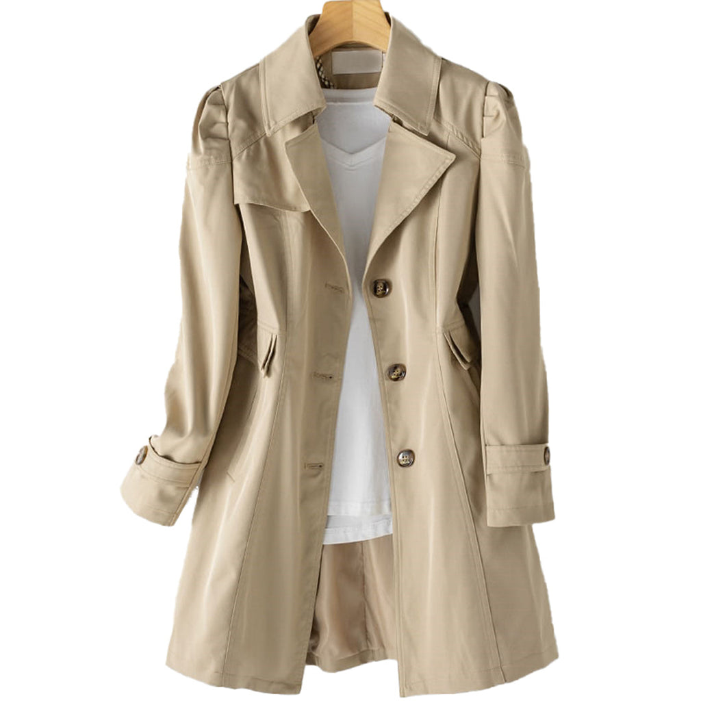 GR | Long Trench Coat Rain Jacket for Women