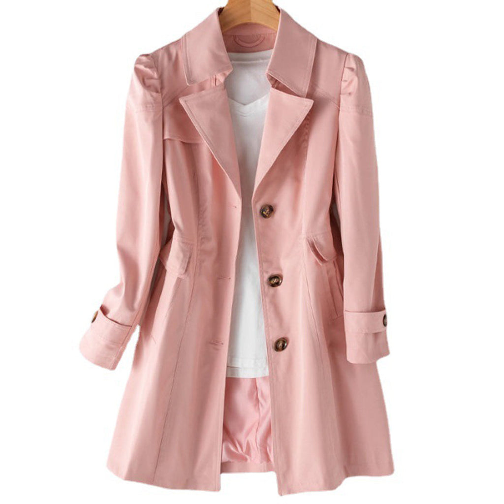 GR | Long Trench Coat Rain Jacket for Women