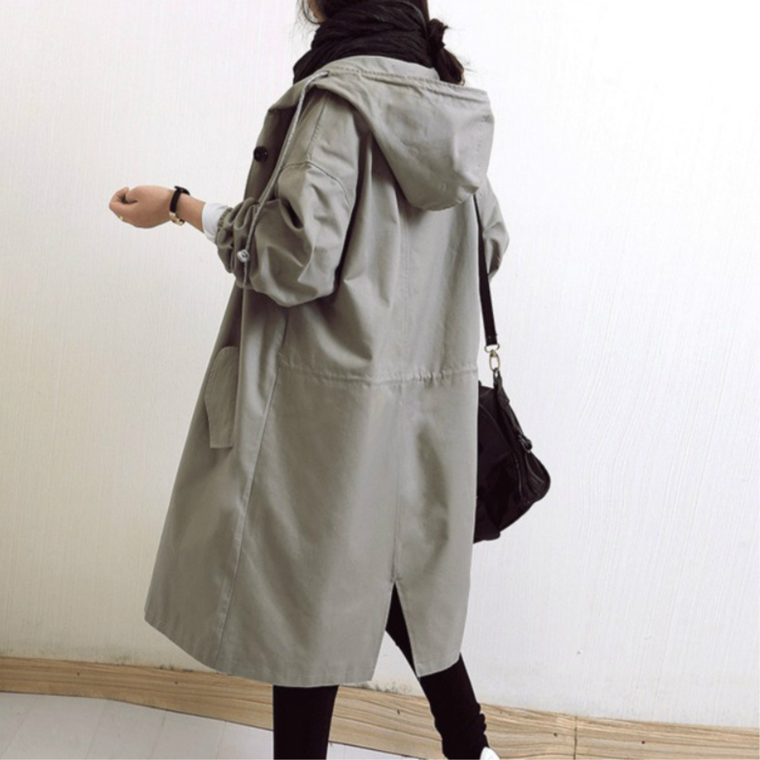 GR | Long Trench Coat for Women