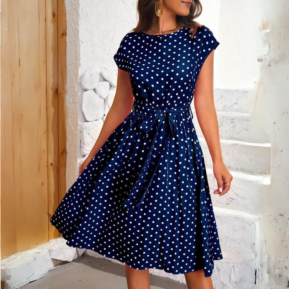 GR | Elegant polka dot dress