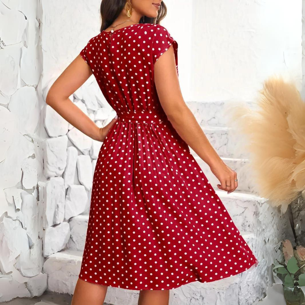 GR | Elegant polka dot dress