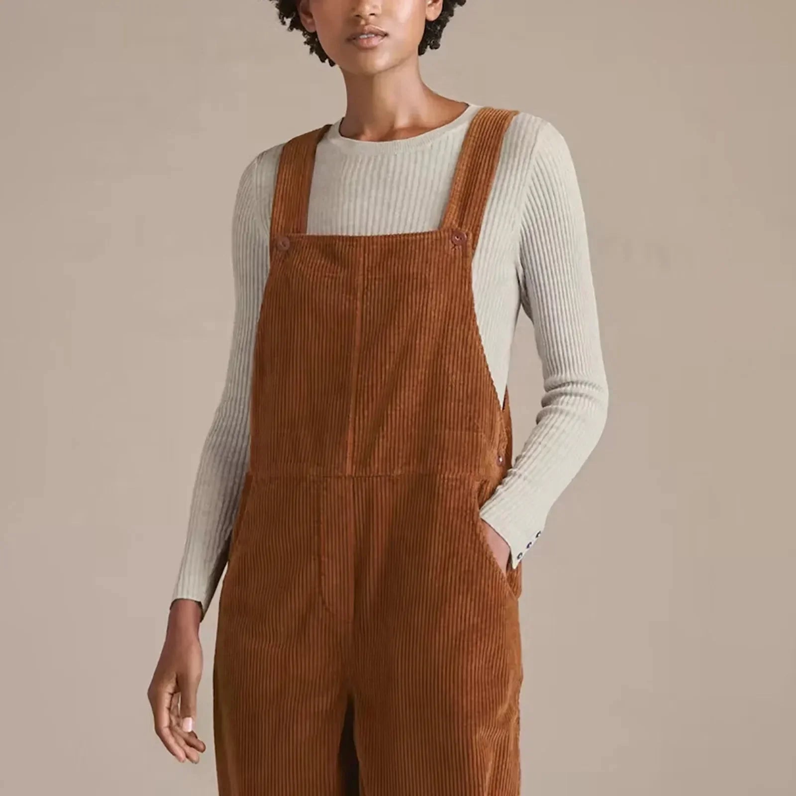 GR | Corduroy jumpsuit for women