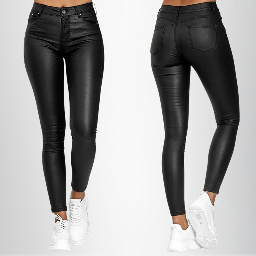 GR | Women's Stretchy Skinny Fit High-Waisted Trousers
