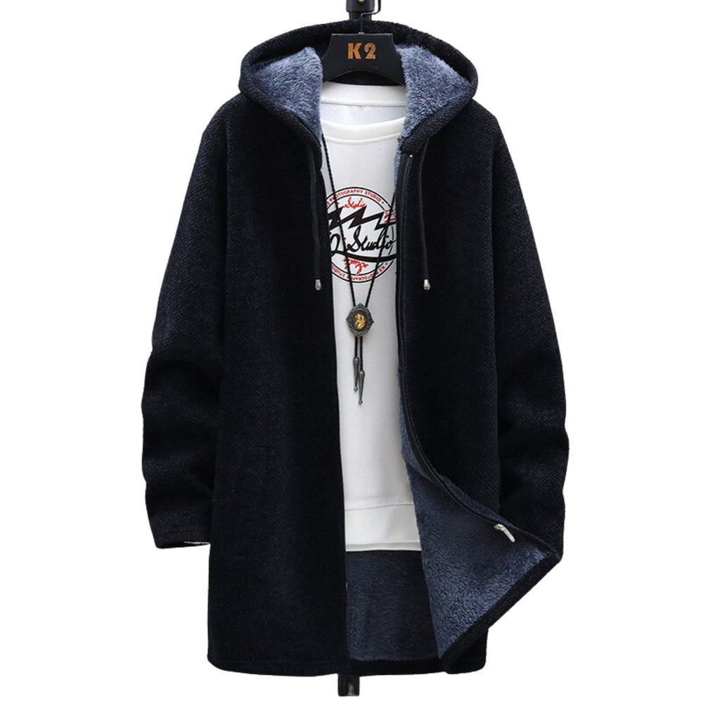 GR | Fleece jacket with hood - warm women's jacket with zipper and soft lining