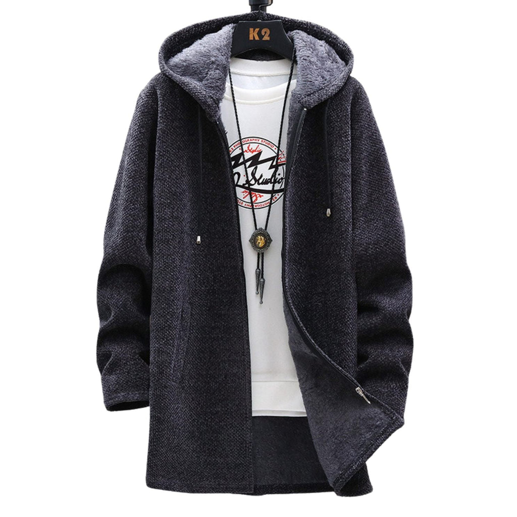 GR | Fleece jacket with hood - warm women's jacket with zipper and soft lining