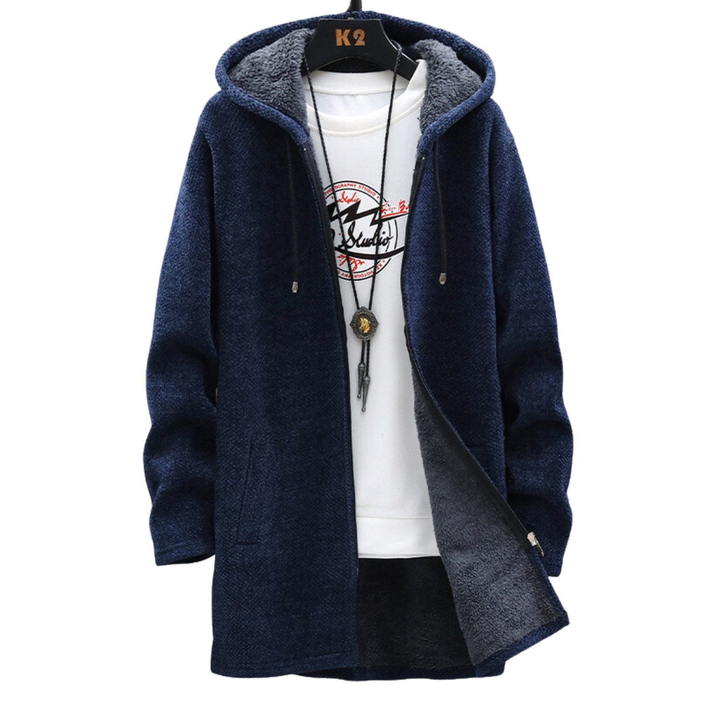 GR | Fleece jacket with hood - warm women's jacket with zipper and soft lining