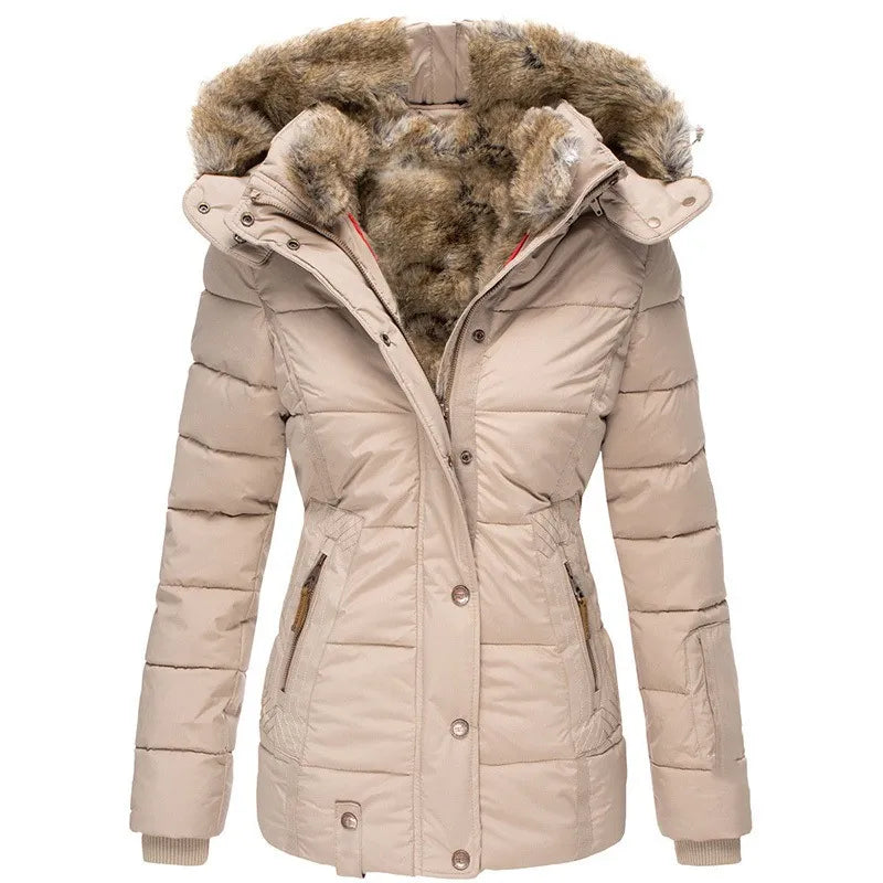 GR | Warm winter jacket with fur lining for women