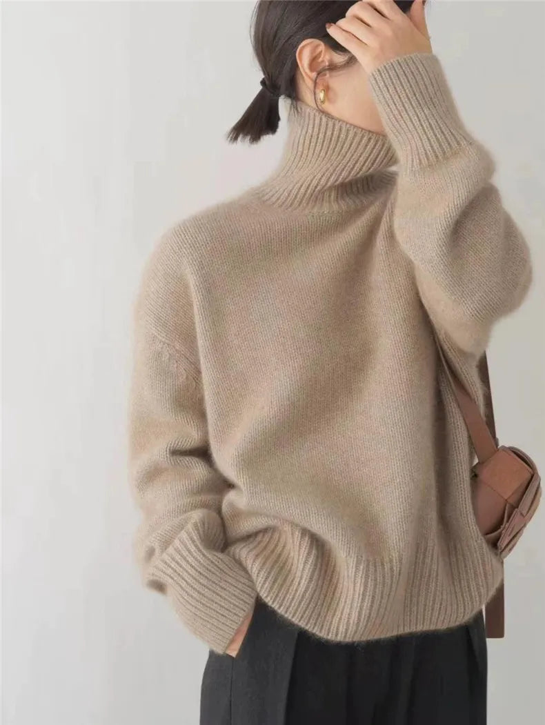 GR | Cashmere turtleneck sweater women