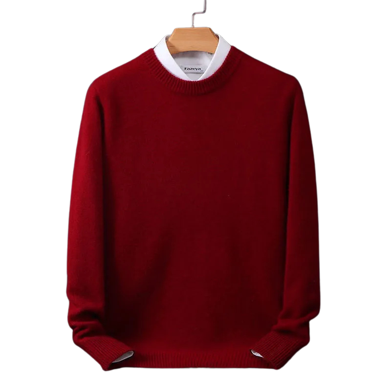 GR | Eleganter klassischer Rundhalsausschnitt Pullover