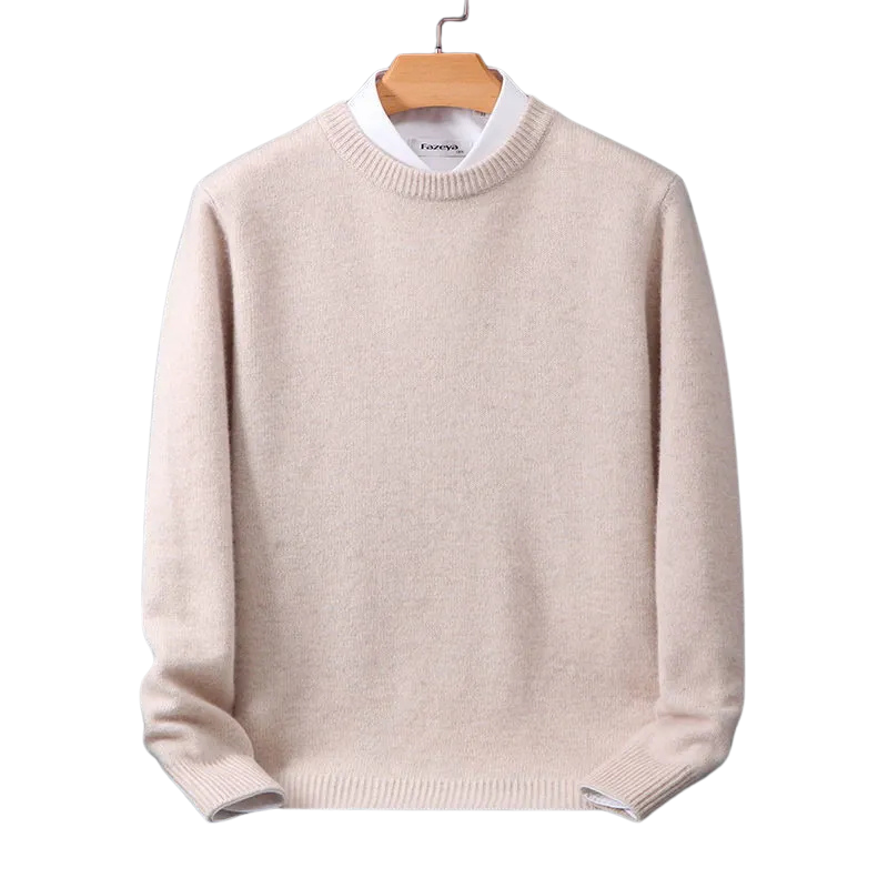 GR | Eleganter klassischer Rundhalsausschnitt Pullover