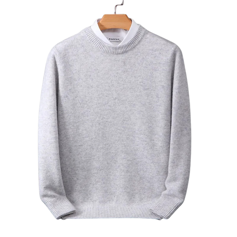 GR | Eleganter klassischer Rundhalsausschnitt Pullover