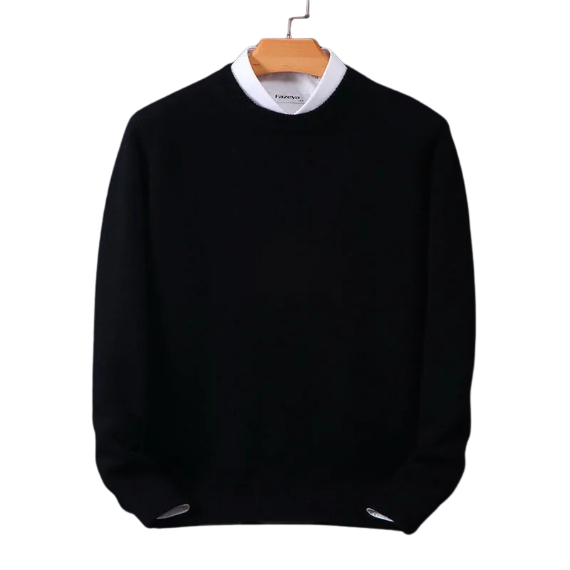 GR | Eleganter klassischer Rundhalsausschnitt Pullover